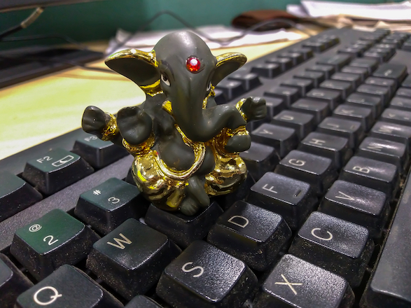 Ganesha on Keyboard